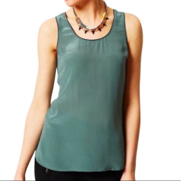 Maeve Tops - Maeve By Anthropologie Color Block Silk Tank